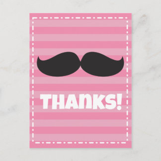 Stache Pink Briefkaart