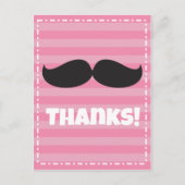 Stache Pink Briefkaart (Voorkant)