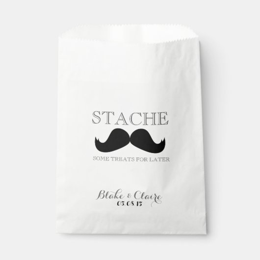 Stache Sommige Treats voor Later Bedankzakje (Voorkant)