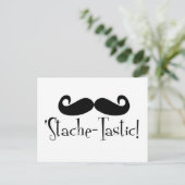 "Stache-tastic Briefkaart (Staand voorkant)
