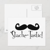 "Stache-tastic Briefkaart (Voorkant / Achterkant)