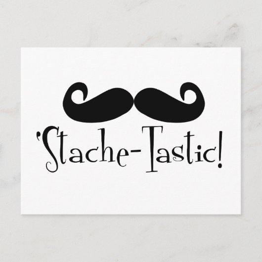 "Stache-tastic Briefkaart (Voorkant)