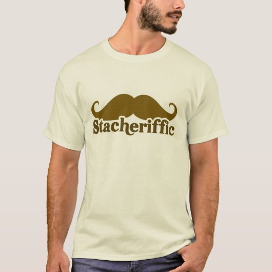 Stacherific Mushtache T-shirt (Voorkant)