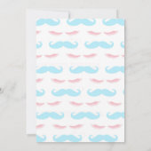 Staches of Lashes Geslacht onthullen Uitnodigingen (Achterkant)