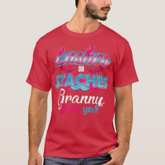 Staches of Lashes Granny houdt van je beste gender T-shirt