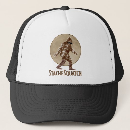 STACHESQUATCH I Mustache als je mijn vierkant hebt Trucker Pet (Voorkant)