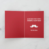 STACHTEN VIA HET SNEEUWWENSKAART FEESTDAGEN KAART (Binnen)