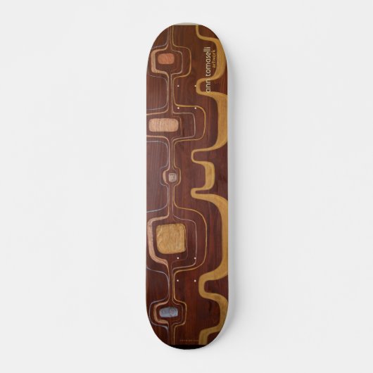 'Stack' 70's calistyle dek - kunst van Ann Tomasel Skateboard (Voorkant)
