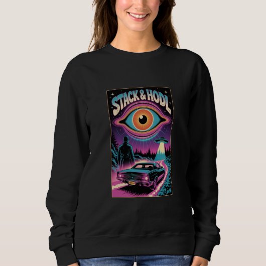 Stack And Hdol Bitcoin UFO Vintage T-shirt (Voorkant)