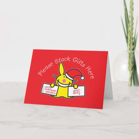 Stack Gifts hier Feestdagen Kaart (Voorkant)