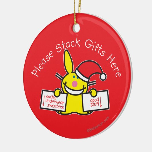 Stack Gifts hier Keramisch Ornament (Links)