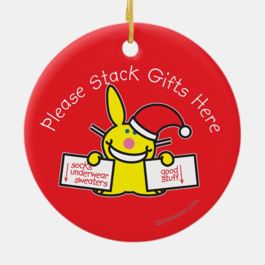 Stack Gifts hier Keramisch Ornament (Achterkant)