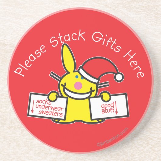 Stack Gifts hier Zandsteen Onderzetter (Voorkant)