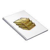 Stack met glazen asbakken notitieboek (Rechterzijde)