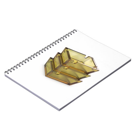 Stack met glazen asbakken notitieboek (Linkerzijde)