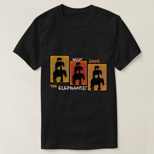 Stack O'Elephants (gepersonaliseerde clip op) T-shirt (Design voorkant)