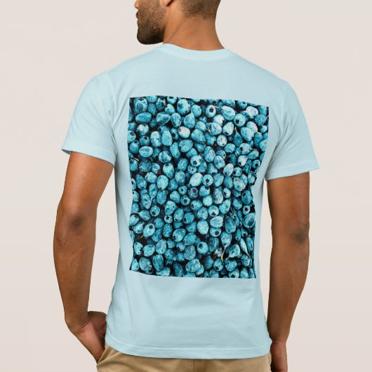 "Stack of Blueberry Fruit" Cute Photo. Bestel nu T-shirt (Achterkant)
