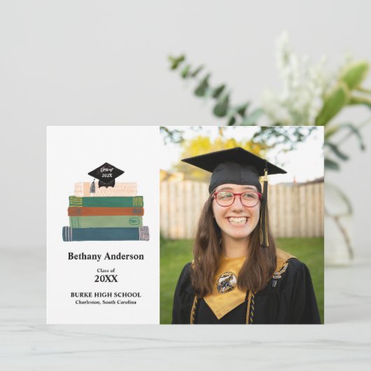 Stack of Books boek Smart Afstuderen Aankondiging (Staand voorkant)