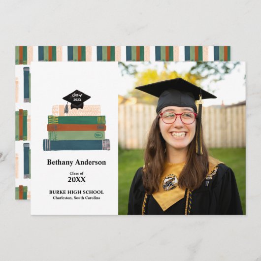 Stack of Books boek Smart Afstuderen Aankondiging (Voorkant / Achterkant)