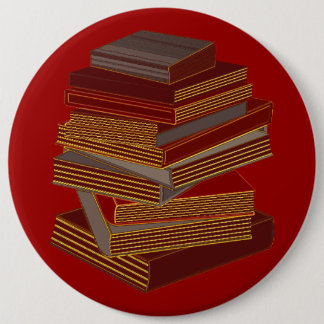 Stack of Books - BrownGrey Ronde Button 6,0 Cm