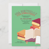 Stack of Books Invitation Kaart (Voorkant)