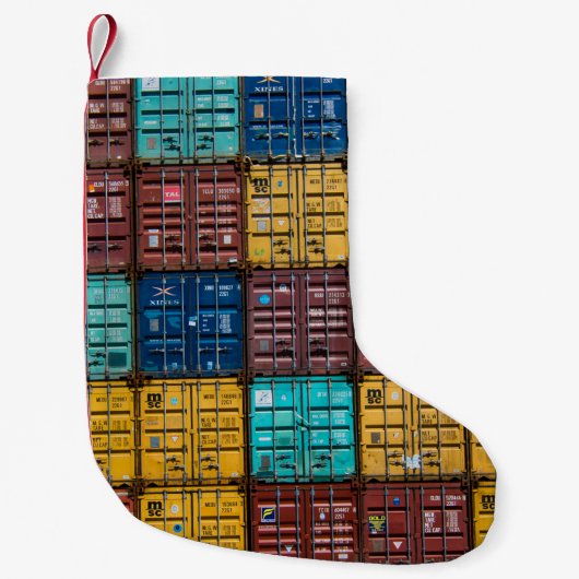 Stack of cargo trailer kleine kerstsok (Voorkant)