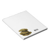 Stack of Chocolate Chip Cookies Custom Name Notitieblok (Schuin)