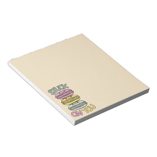 Stack of Cute Kawaii Macarons Notitieblok (Schuin)