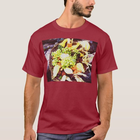 "Stack of Fruits" koel foto. Bestel nu T-shirt (Voorkant)
