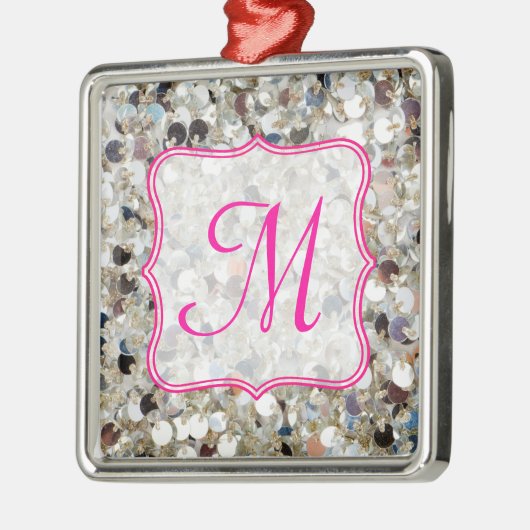 Stack of Glitter Monogram Initiaal Ornament (Links)
