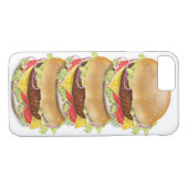 Stack of hamburgers of cheeseburgers Case-Mate iPhone case (Achterkant (Horizontaal))