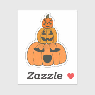 Stack of Jack (Jack O' Lanterns) Sticker