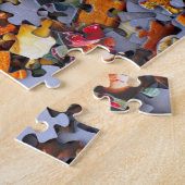 Stack of Jigzaag Puzzle Piecks Photo Funny Legpuzzel (Zijkant)