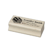 Stack of Library Books Reader Teacher Librarian Rubberstempel (Stempel)