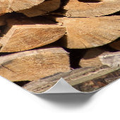 Stack Of Logs Poster (Hoek)
