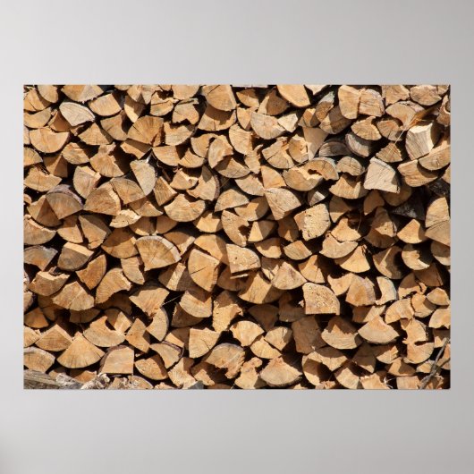Stack Of Logs Poster (Voorkant)