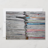 Stack of Magazines Invitation Kaart (Voorkant)