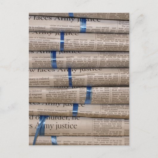 Stack of Newspapers Current Events Art Briefkaart (Voorkant)