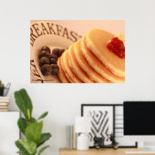 Stack of Pancakes Poster (Thuiskantoor)