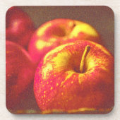 "Stack of Red Apples Fruit" Kute foto. Bestel nu Bier Onderzetter (Voorkant)