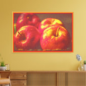 "Stack of Red Apples Fruit" Kute foto. Bestel nu Canvas Afdruk (Insitu (Woonkamer))