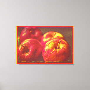 "Stack of Red Apples Fruit" Kute foto. Bestel nu Canvas Afdruk