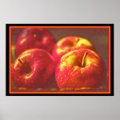 "Stack of Red Apples Fruit" Kute foto. Bestel nu Poster (Voorkant)