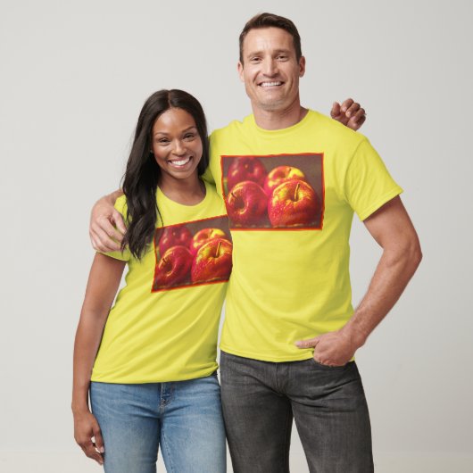 "Stack of Red Apples Fruit" Kute foto. Bestel nu T-shirt (Unisex)