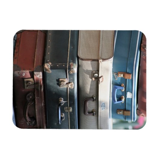 Stack of Vintage Suitcases Magneet (Horizontaal)