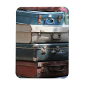 Stack of Vintage Suitcases Magneet (Verticaal)