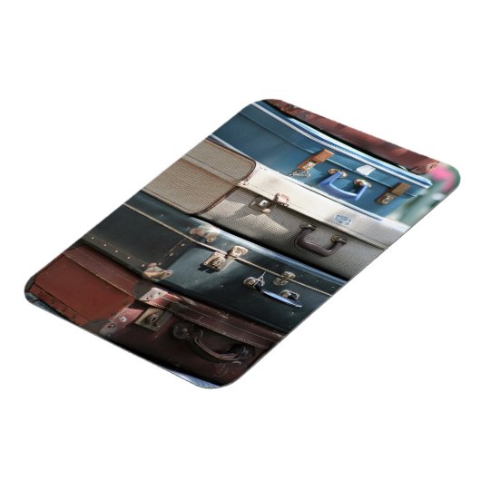 Stack of Vintage Suitcases Magneet (Linkerzijde)