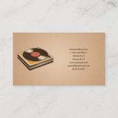 Stack of Vintage Vinyl Visitekaartje (Achterkant)