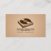 Stack of Vintage Vinyl Visitekaartje (Voorkant)