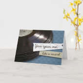 Stack of Wax album wenskaart Kaart (Gele Bloem)